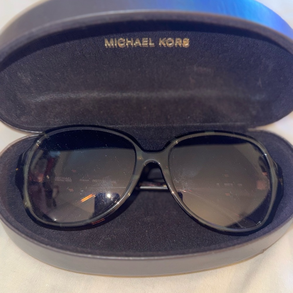 Michael Kors Oversized Oval Black Designer Sunglasses